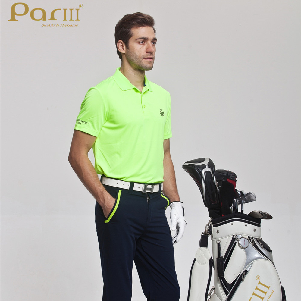 Golf performance polo shirts for men