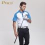 Golf performance polo shirts for men