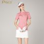 Golf performance polo shirts for women