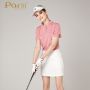 Golf performance polo shirts for women